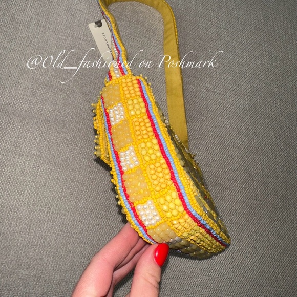 ANTHRO Beaded Fiona Bag - Playful Plaid - Picture 6 of 12